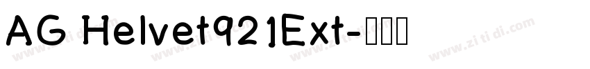 AG Helvet921Ext字体转换